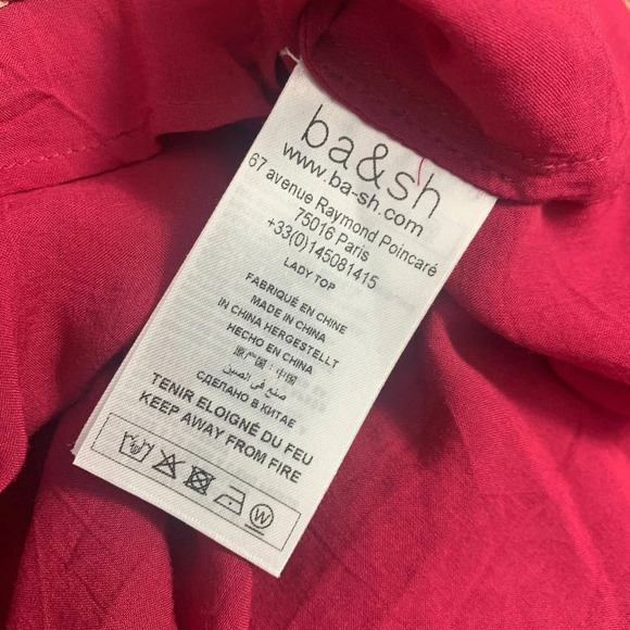 Ba&sh Lady Blouse‎ Two-Piece Skirt Set Jupe Gapi Rose Size US 0 / XS - Picture 12 of 12